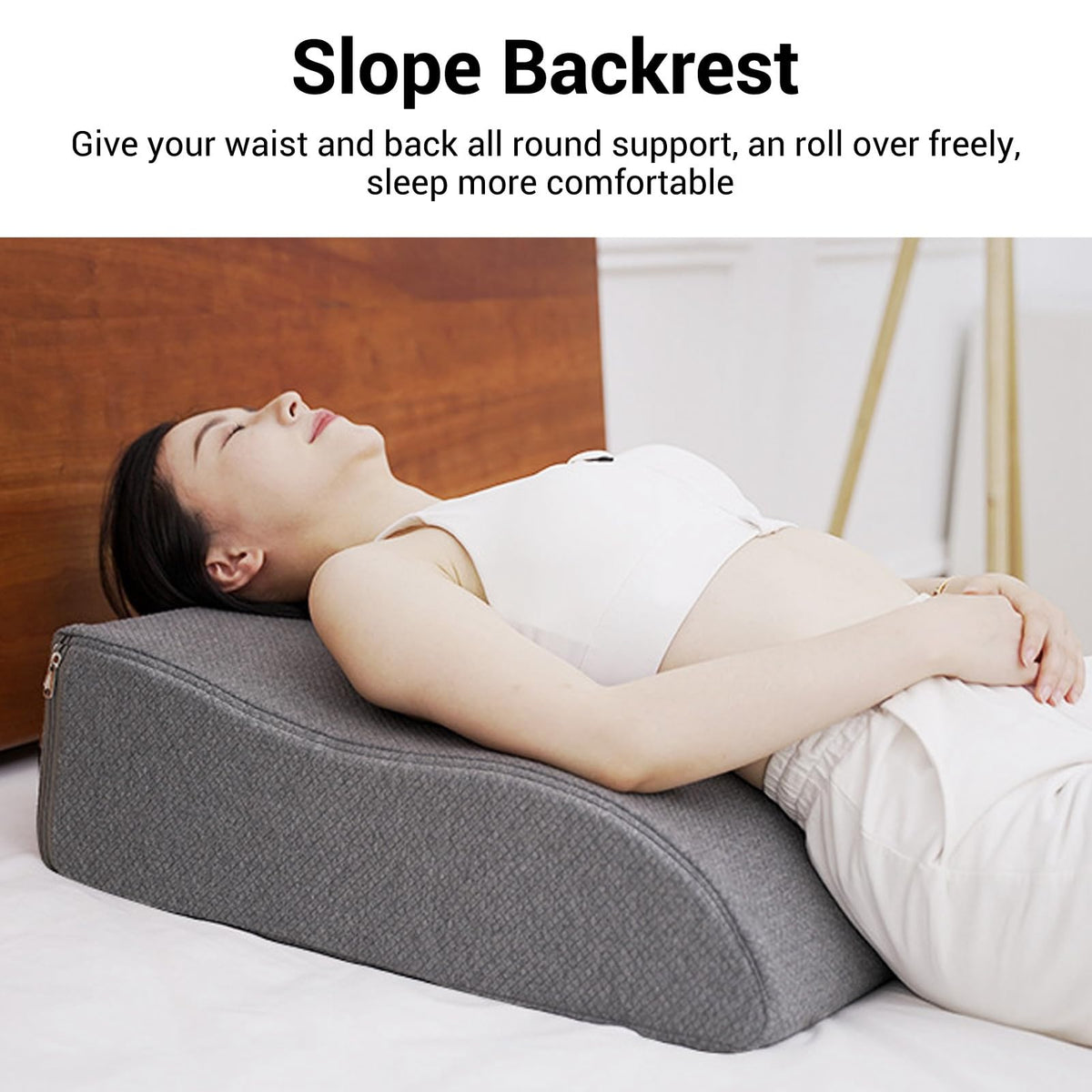 Ergonomic Memory Foam Leg Elevation Pillow – S-Shaped Knee & Lumbar Support