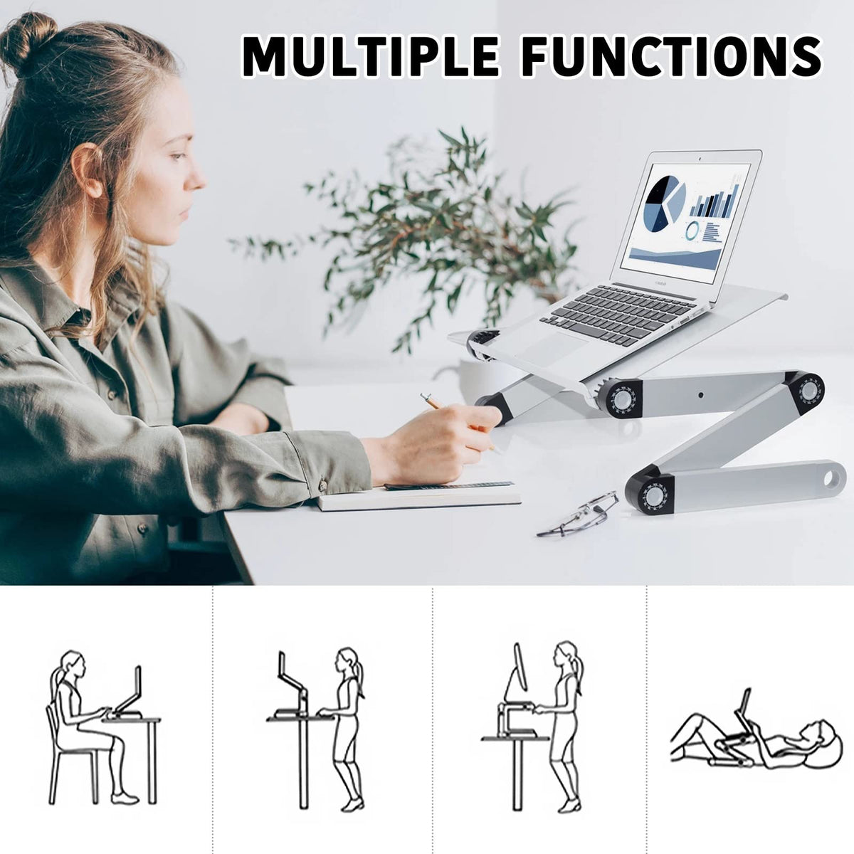 Non-Slip Laptop & Tablet Support Pillow Stand