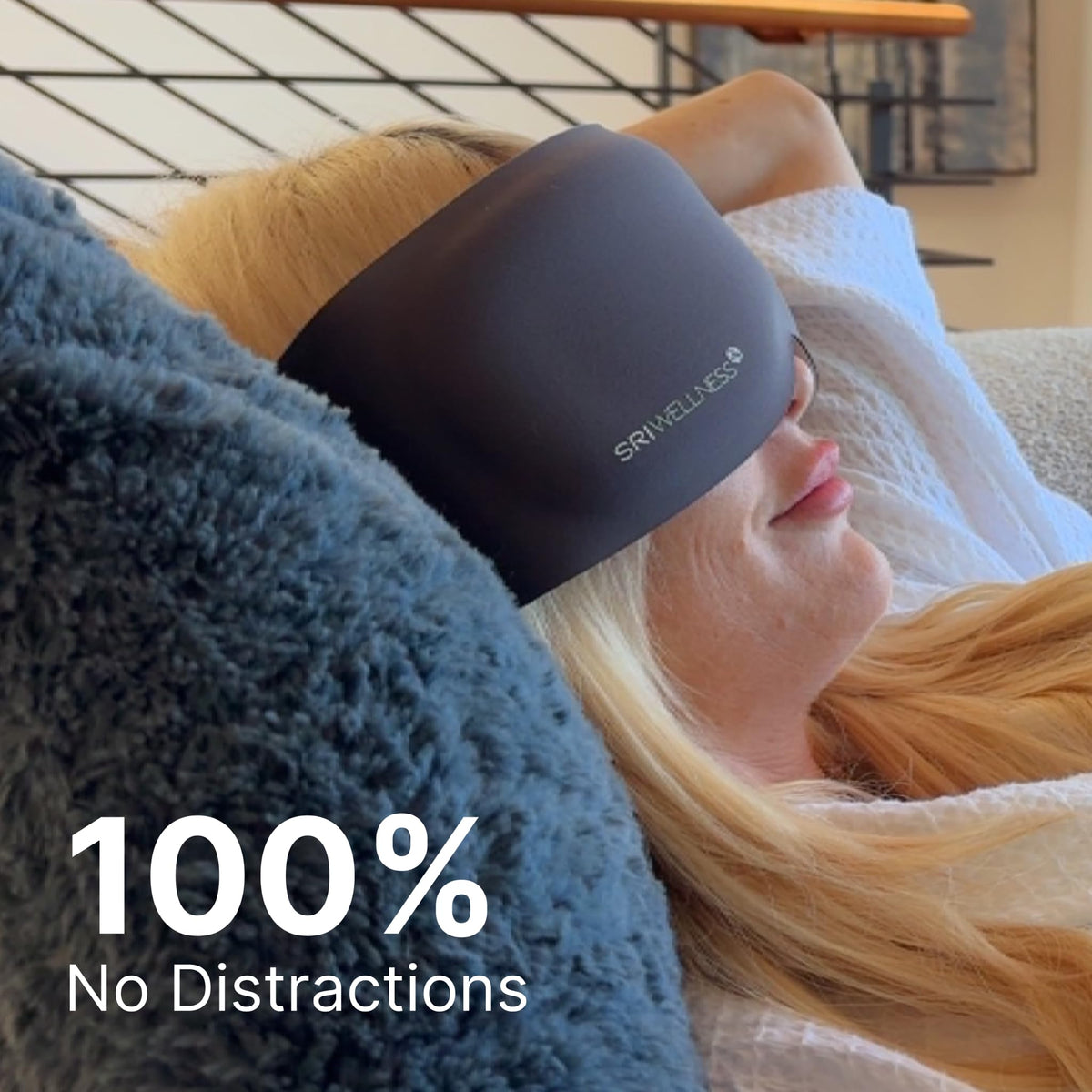3D Weighted Sleep Mask with Memory Foam & Glass Beads
