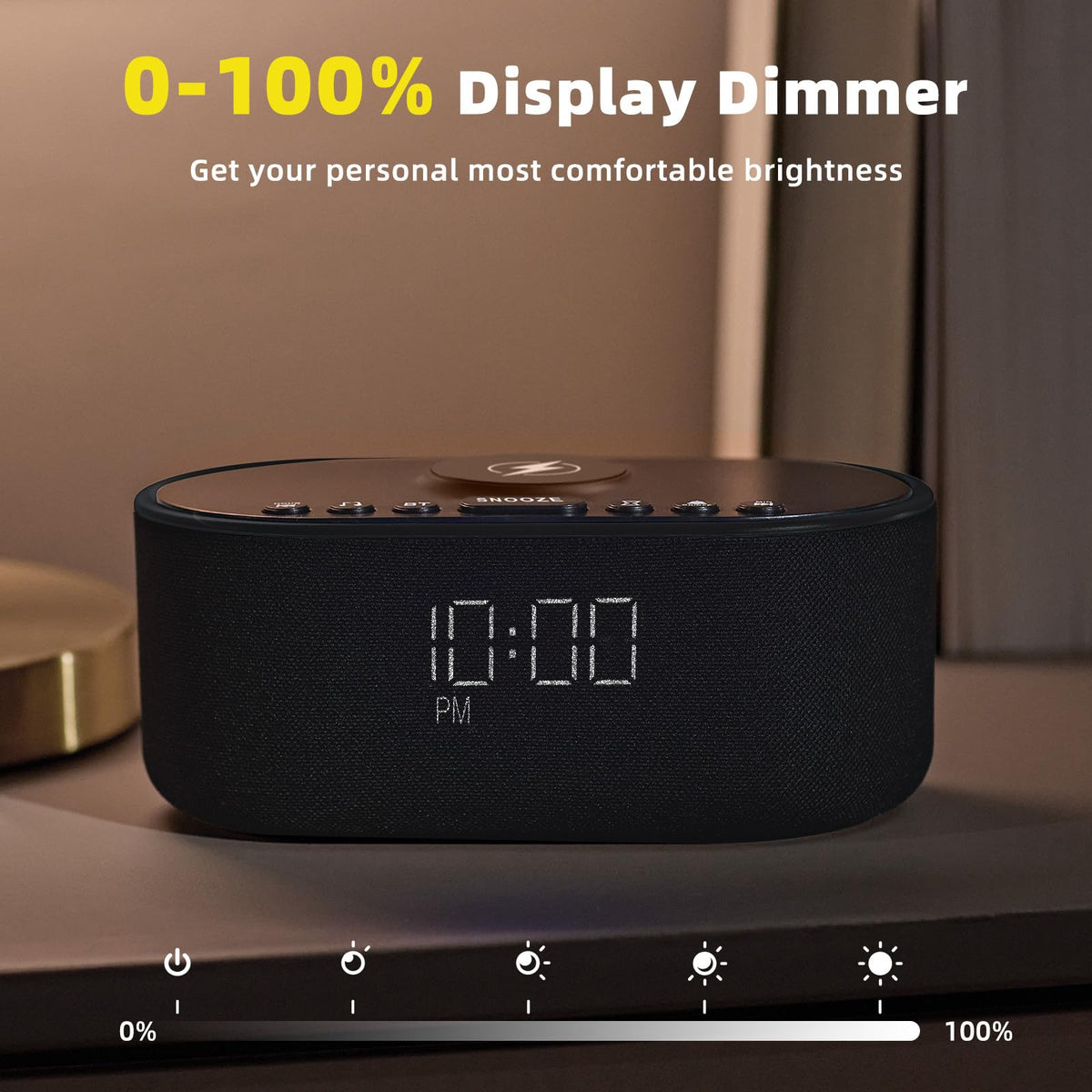 Sound Machine Alarm Clock for Bedrooms