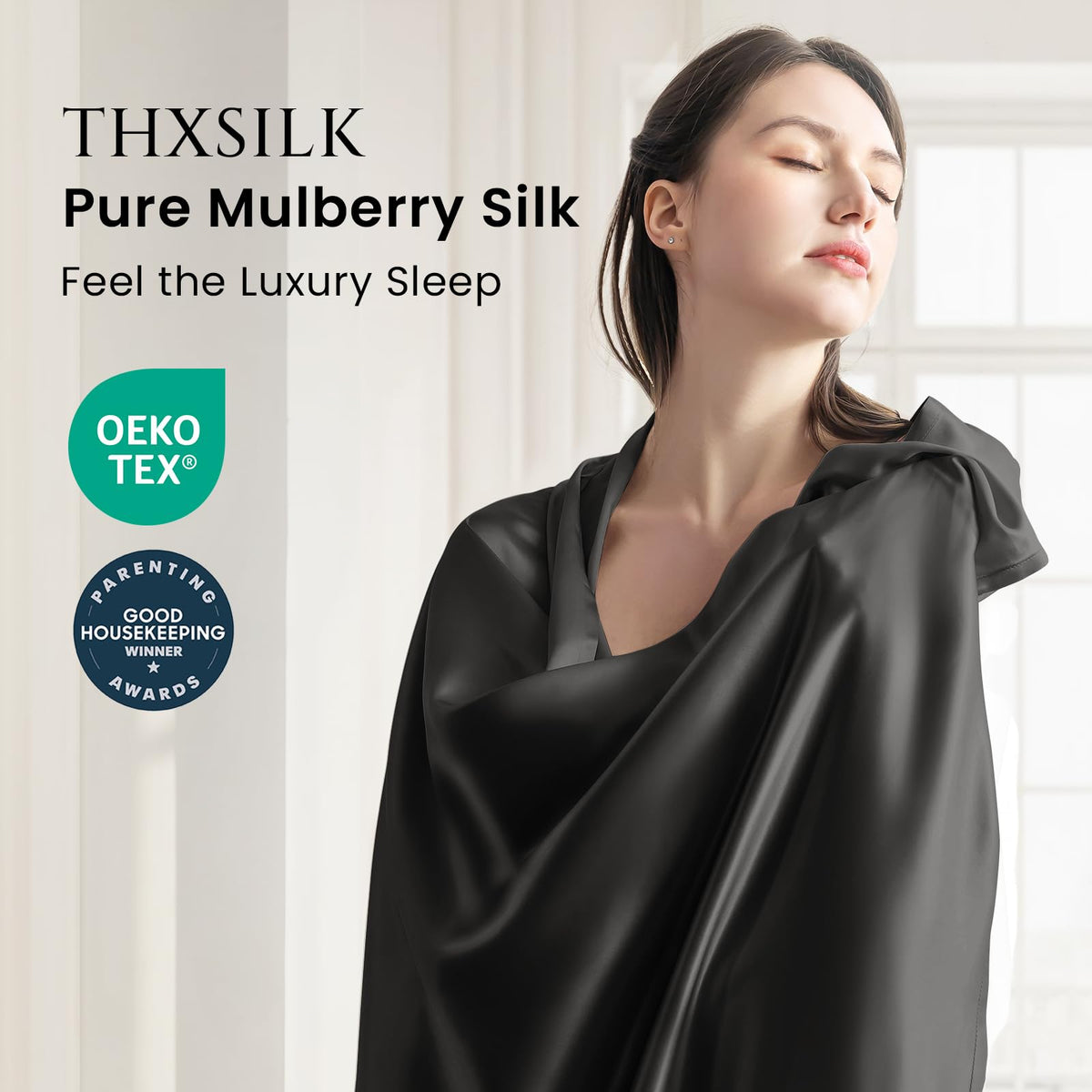 22 Momme Mulberry Silk Fitted Sheet – 16" Deep Pocket
