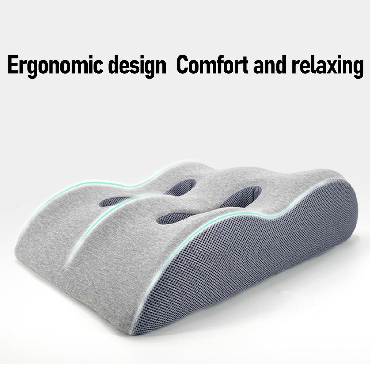 Memory Foam Leg Elevation Wedge Pillow for Knee, Hip & Ankle Support