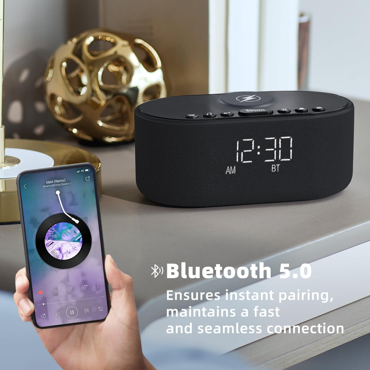 Sound Machine Alarm Clock for Bedrooms
