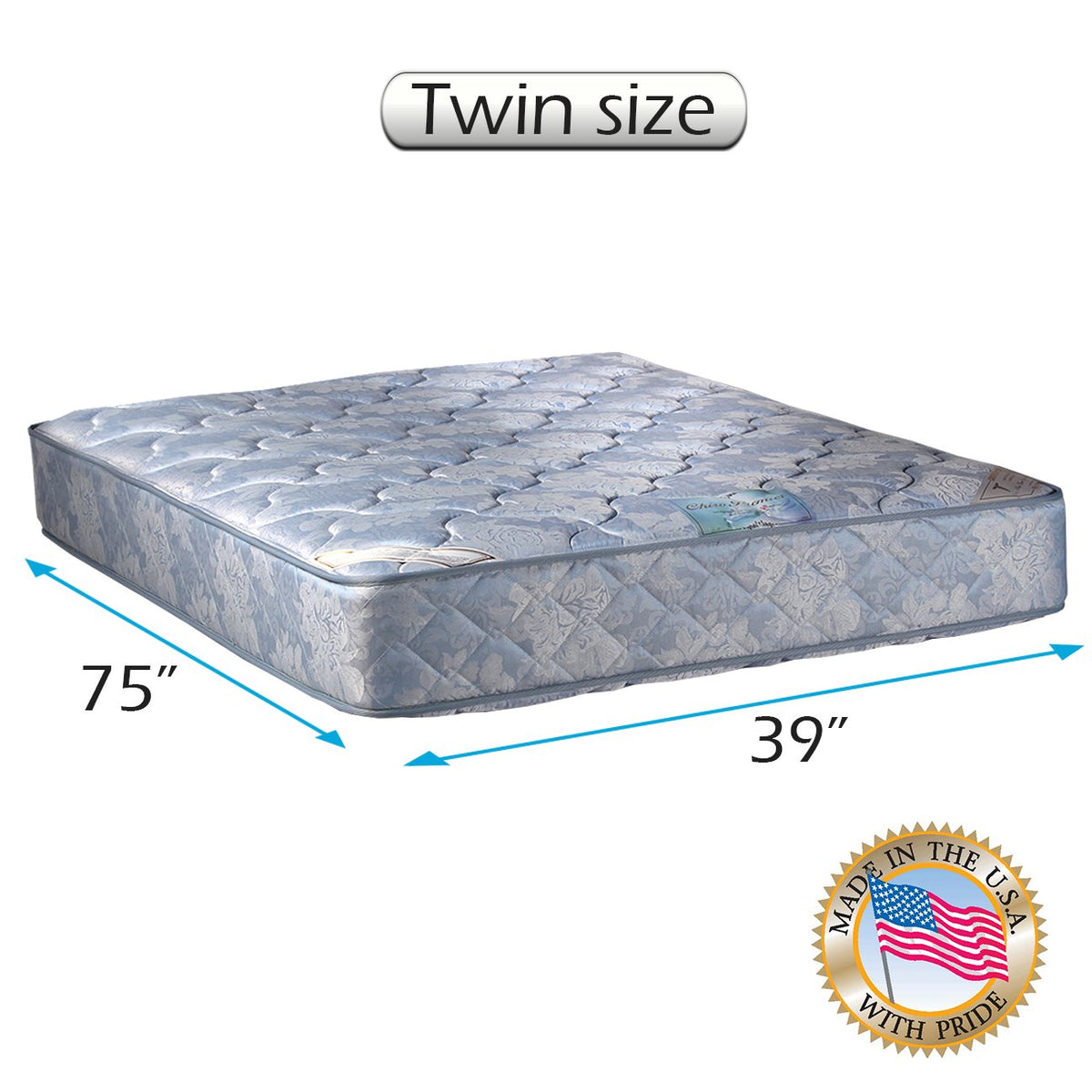 Orthopedic Two-Sided Mattress with Protector – Blue