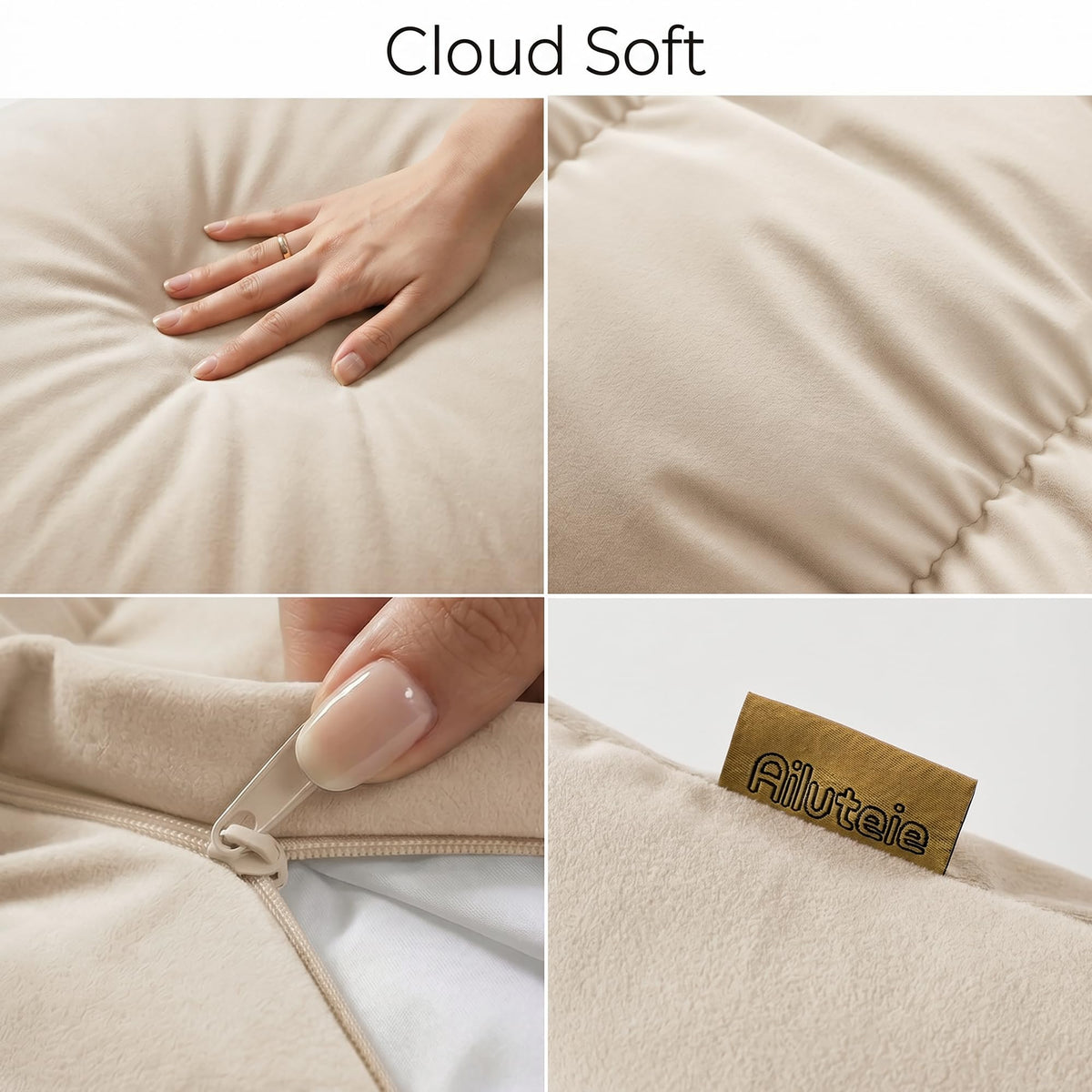 Ergonomic Full Body Support Pillow – Removable Cover