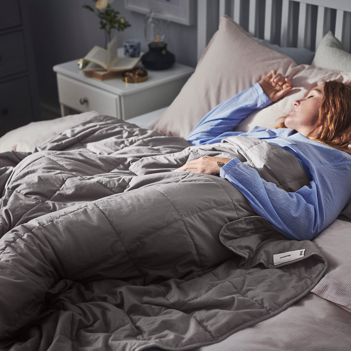 All-Season Weighted Blanket – Dark Grey, 150 × 200 cm, 8 kg