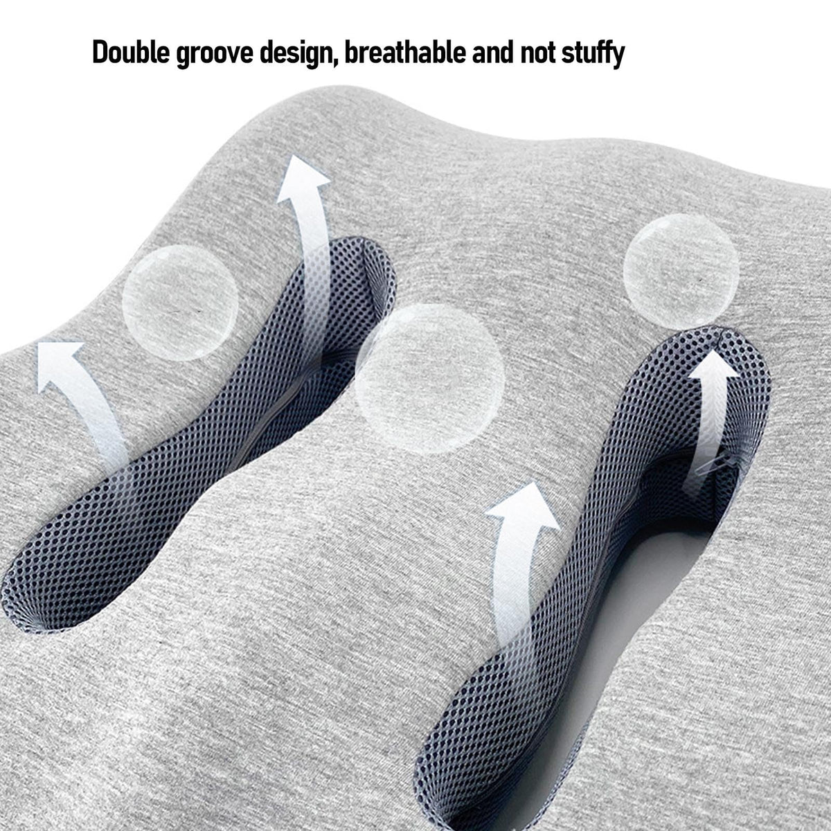 Memory Foam Leg Elevation Wedge Pillow for Knee, Hip & Ankle Support