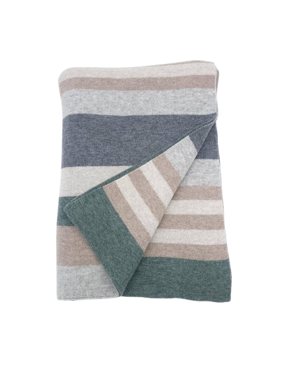 Alashan 100% Merino Santa Fe Double Faced Knit Throw - Fine Wool Blanket