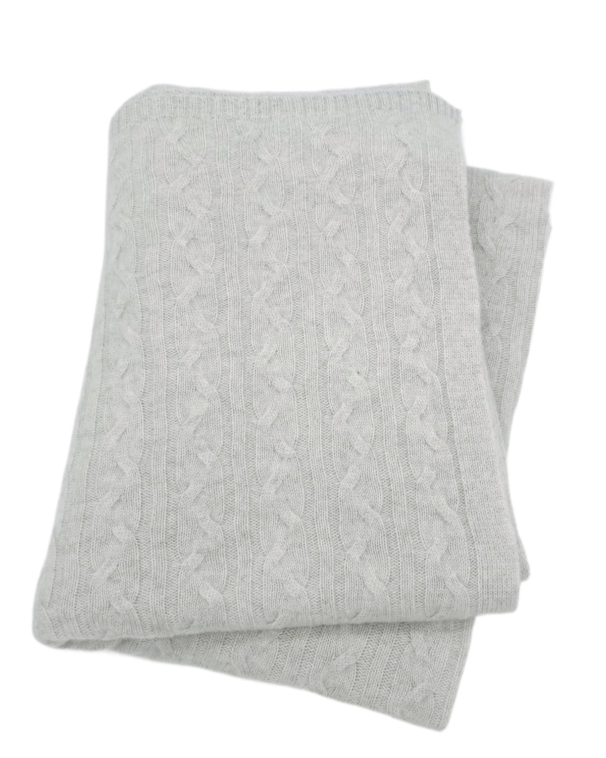 Alashan Cashmere 100% Cashmere Cozy Cable Knit Throw